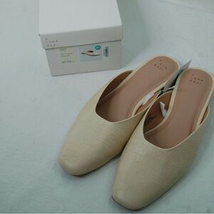 A New Day Women's Textured Cream Mules